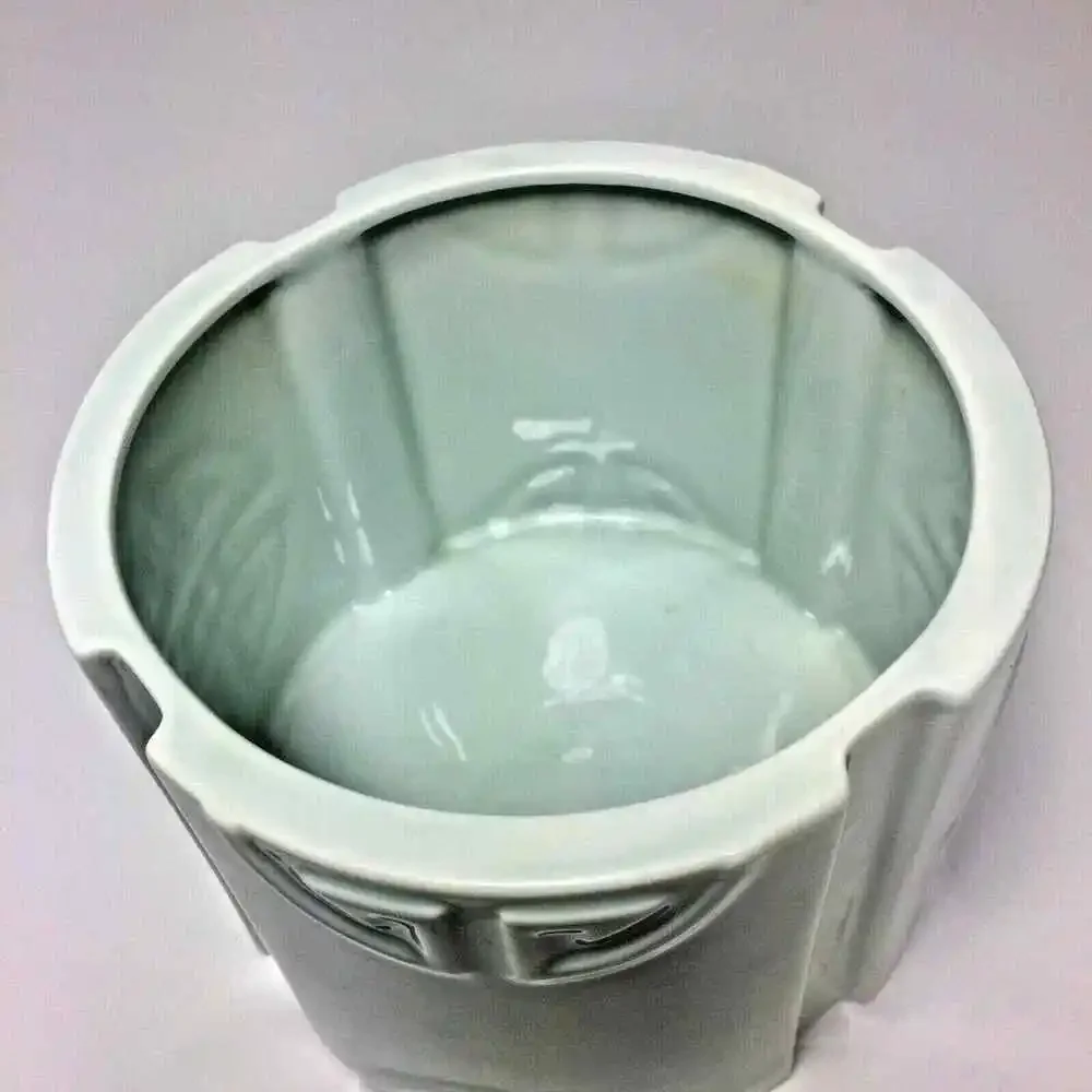 VINTAGE Signed 1980 Shafford Orientale‎ Pale Green Planter Vase Home Decor